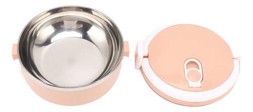 Isolamento De Recipiente De Almoço Rosa, Aço Inoxidável, Sil