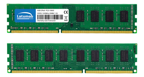 Memoria Ram 8gb Ddr3 1333 Mhz Pc3-10600 1.5v Udimm Escritor