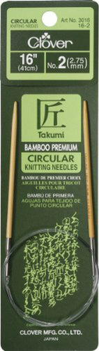 Agujas De Tejer Circulares Clover Bamboo Takumi, 16  Tamaño 