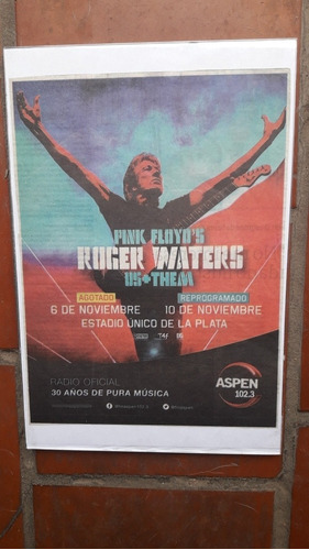 Roger Waters En Argentina Cuadro Conmemorativo Regalado!!!