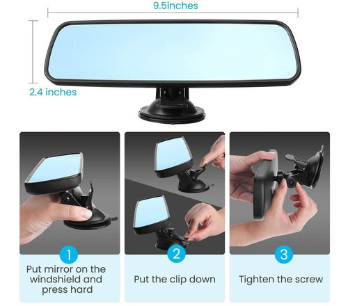 Espejo Retrovisor Antideslumbrante Espejo Interior Universal