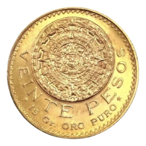 Coleccion Medalla Tributo Azteca 20 Chapa 0r0 24 K