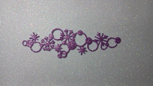 Guarda Copos De Nieve Frozen Figuras Troqueladas(20 U Total) Violeta Guarda Copos De Nieve Frozen