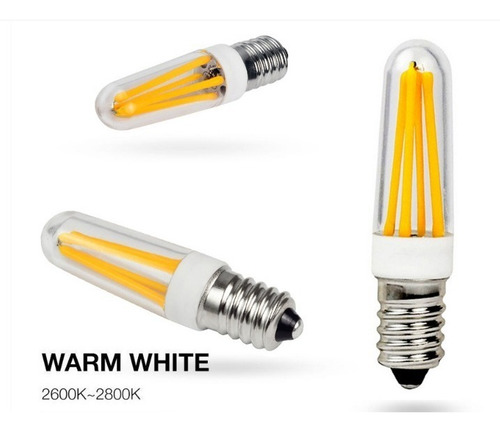 Imagem 2 de 4 de Kit 5 Lâmpadas Led Filamento 4w E12