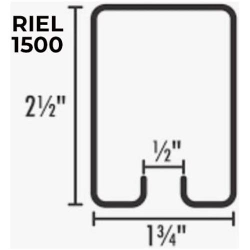 Carretilla Troquelada Para Portón 4 Ruedas 150 Kg Riel 1500