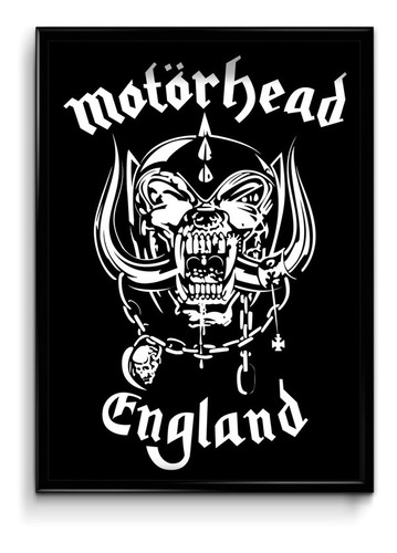 Cuadro Motorhead Lemmy M1 30x40 (marco+lámina+vidrio)
