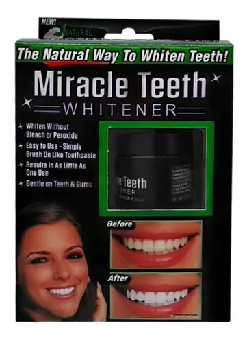 Pasta Dental Miracle Teeth Pasta Blanqueadora Natural Diente