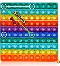 Comprar Popit Burbuja Educativa Tabla De Multiplicar Del 1x1 Al 9x9 