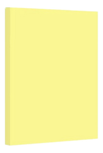 Cartulina Bristol Octavo 1/8 X 100 Und Amarillo Pastel