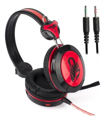 Audifono Gamer Con Microfono Halion S1 Scorpion Plug 3.5 Mm