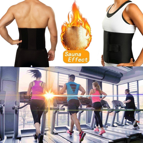 Faja Reductora Hombre Neoprene Deportiva Lumbar Modeladora Termica Cintura Abdomen Gym Gimnasio Deporte Cal Agnovedades