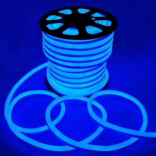 Mangueira Led Neon Cob 288 Led/m 100m 220v + 5 Conector Luz Azul Tensão De Operação 110v 110v