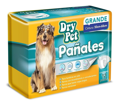 Pañales Para Perro Grade 12 Piezas