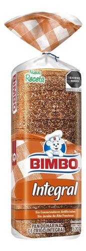 5 Pza Pan Bimbo Integral 620 G
