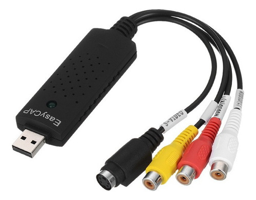 Placa de captura Easy Cap Rca, S vídeo x Usb 2.0 Rabicho