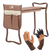 Comprar Taburete Plegable De Jardín Con Bolsas De Herramientas
