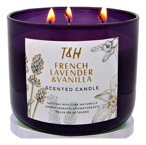 Velas Perfumadas De Vainilla De Lavanda Francesa, Regalos De