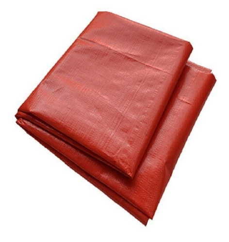 Lona Plástica Tecido Vermelho 6x4 Mts Impermeável 300 Micras