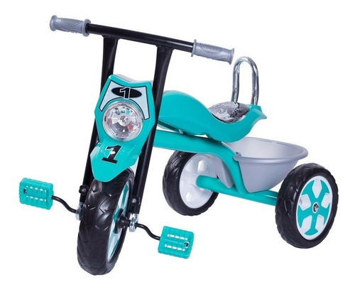 Triciclo Motoca Infantil C/ Pedais Farol E Musica Inclusos