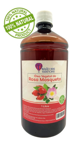  Óleo De Rosa Mosqueta 100% Puro - 1 Litro