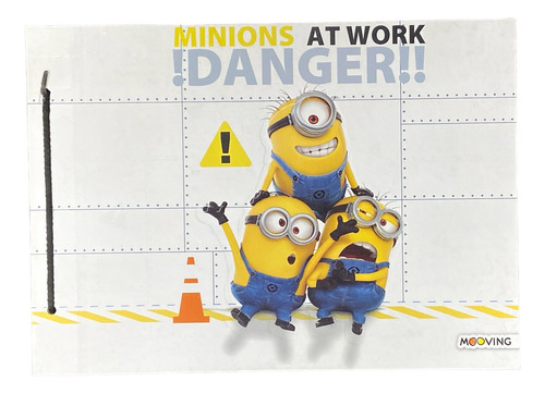 Carpeta N5 Dos Tapas Minions - Moving Color Minions At Work Danger