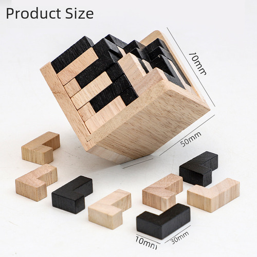 Hhh Magic Box, Rompecabezas De Madera 3d Ming Lock, 54 L,