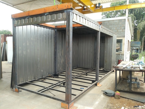 Container Escritório Mercado 2 Andares 6mx2,4m Escada E Deck
