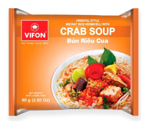 Fideos De Arroz Instantaneos Sabor Cangrejo X80gr Vietnam