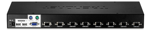 Switch Kvm Trendnet Para Rack De 8 Puertos Vga/usb Tk-803r