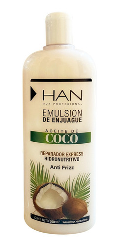 Han Enjuague Aceite De Coco Anti Frizz 500ml Liberado Apto!