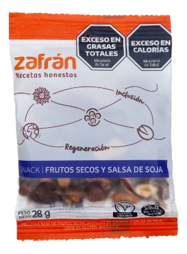 Snack De Frutos Secos Y Salsa De Soja Display X12 U. Zafrán