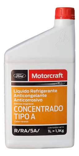 Refrigerante Anticongelante Anticorrosivo Ford Motorcraft 1l