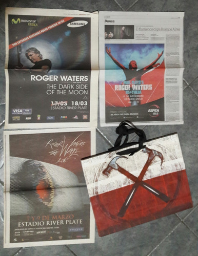 Lote Adverts Bolsa Roger Waters Pink Floyd