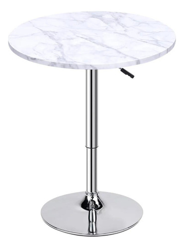 Mesa Con Altura Regulable Efecto Marmol