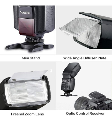 Flash Godox Speedlite Tt520ii + Bracket Acero Soporte Tipo B Negro