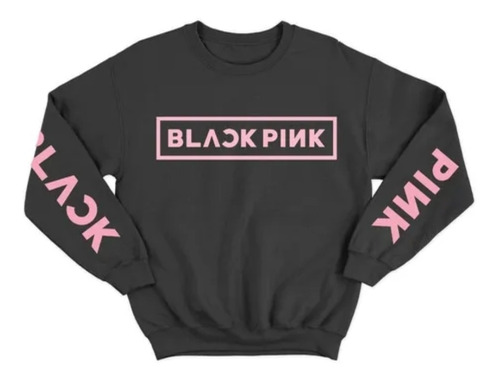Sudadera Suéter Sweater Black Pink Kawaii
