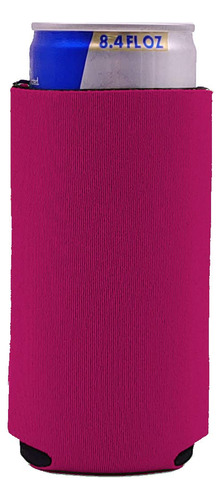 Blanco 8.4 Oz Mini Coolie Neopreno Plegable 1 Magenta