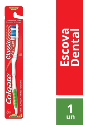 Cepillo de dientes Colgate Escova de Dentes Classic Clean suave