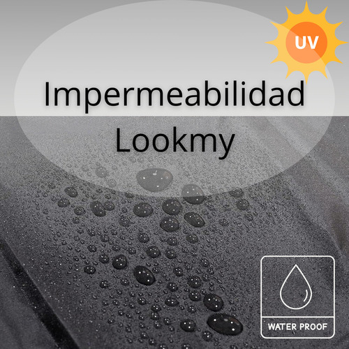 Funda Para Lavarropas Impermeable 60x60 Cm Frontal Negra | Cubre Lavarropas Exterior Con Ajuste Lookmy Platinum | Cobertor para lavarropas |