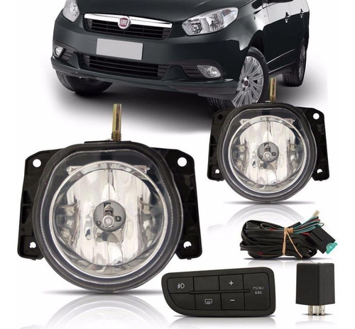 Kit Farol De Milha Fiat Palio E Siena Economy 10/11