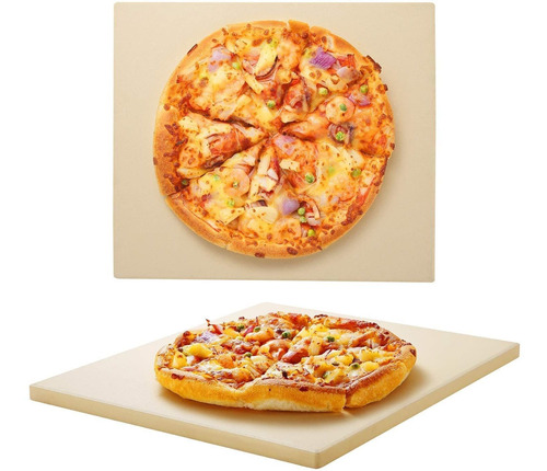 parrilla piedra Pizza piedra 38 x 35,5 x 1,1 cm 