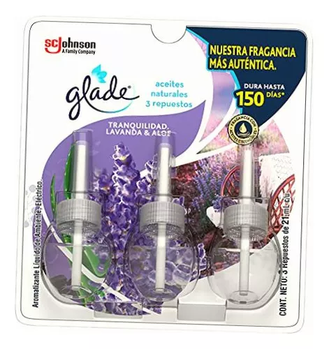 Aromatizante ambiental Glade absorbe olores campos de lavanda en gel 150 g