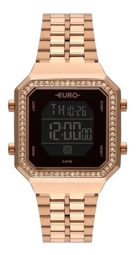 Relógio Euro Feminino Fashion Fit Rosé Eubjk032aa 4p