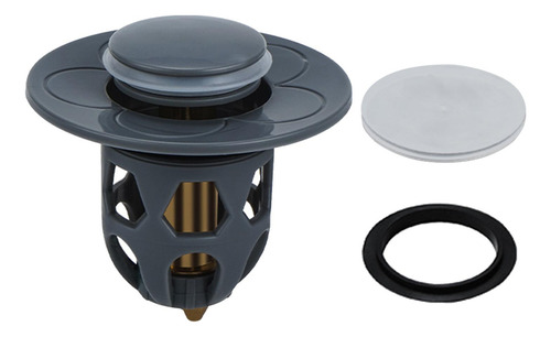 Fregadero De Baño Universal, Tapón De Drenaje, Gris 1pc