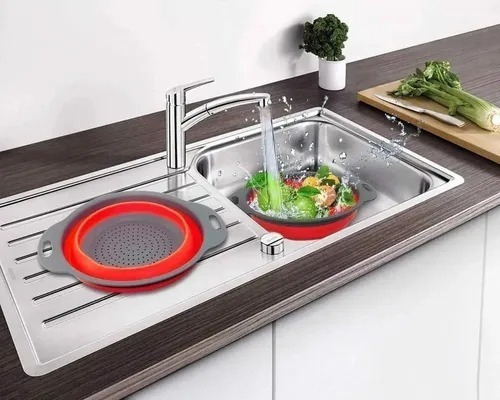 Colador Silicona Redondo Retractil Plegable Laffitte