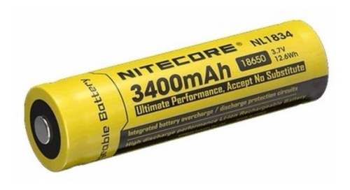 Bateria Nitecore 18650 Li-ion 3400 Mah Nl1834