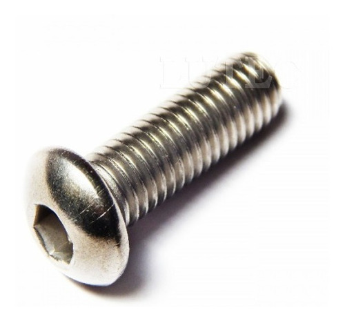 Imagem 4 de 5 de Parafuso Allen Abaulado Inox 304 M 8 X 20 Unc 15 Pecas