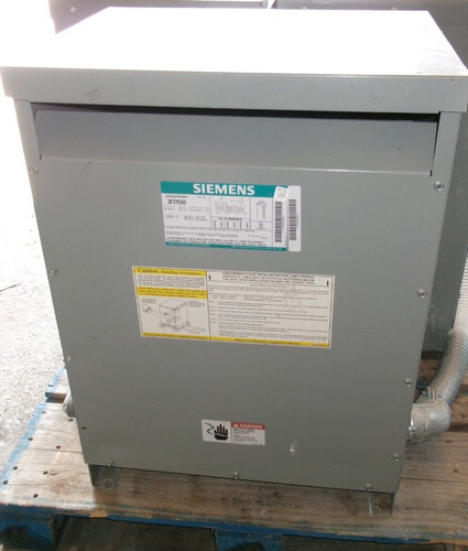 Siemens Aa Dry Type Transformer 3f3y045 Ql 45kva 480/208 Vvp