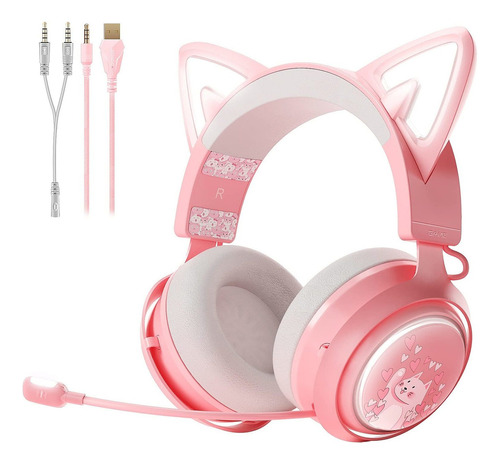 Somic Gs510 - Auriculares Para Juegos Con Orejas De Gato, Au