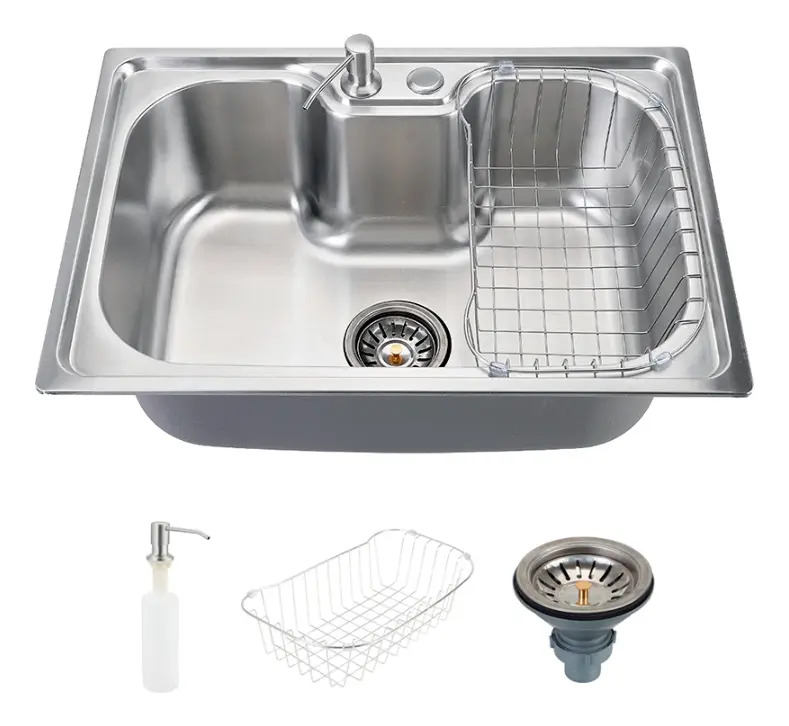 Cuba Gourmet para Cozinha com Acessórios Aço Inox 201 60x42cm Carajás Pingoo.casa - Prata